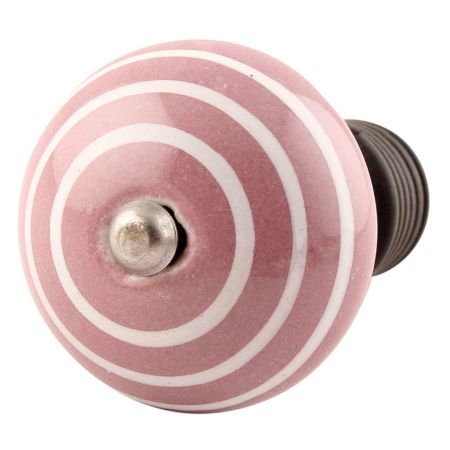 Lavender Striped Ceramic Wine Stopper